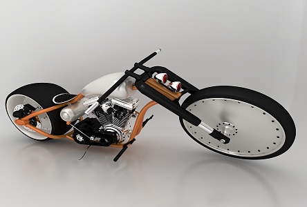 Modern Motorcycle 3d model