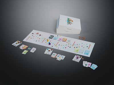 Modern Poker Paper Poker 3d model