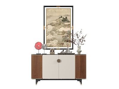 New Chinese Style Hanging Picture Combination for Entrance Cabinet model