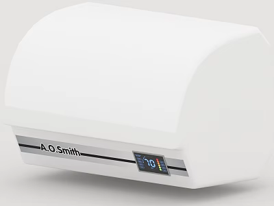 A O Smith Water Heater With Digital Display White Modern Design For Home Daily Use 3d model