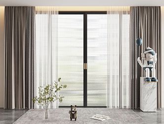 Modern Curtains 3d model