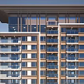 Residential Complex Architectural Design Featuring High Rise And Low Rise Buildings Layout