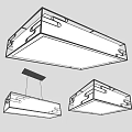 New Chinese-style lamps combined ceiling lamp 3d model