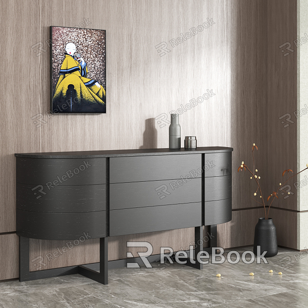 Modern Side Cabinet Wall Side Cabinet model