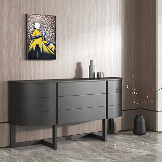 Modern Side Cabinet Wall Side Cabinet 3d model
