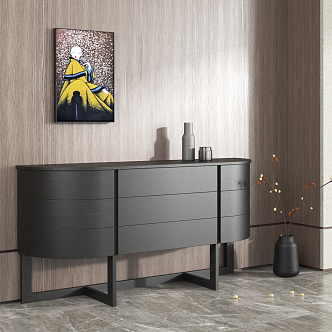 Modern Side Cabinet Wall Side Cabinet 3d model