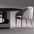 Modern Dining Table and Chair Combination Dining Table and Chair 3d model