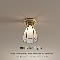 French retro ceiling lamp 3d model