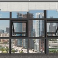 glass curtain wall 3d model