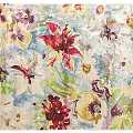 Vibrant Square Rugs With Colorful Floral Patterns For Modern Home Decoration