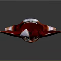 Anthropomorphic Game Movie Character With Cute Red White Fur Large Ears And Outstretched Hands