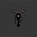 Ducati Motorcycle With Sleek Modern Design Black Red Copper Color Red Frame Copper Exhaust