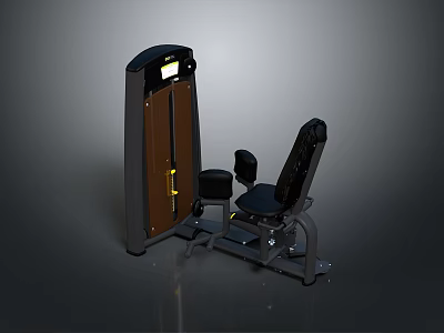 Essential Home Living Fitness Equipment With Digital Display Black Seat And Cushion 3d model