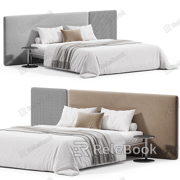 Modern Fabric Double Bed Bedroom Double Bed model