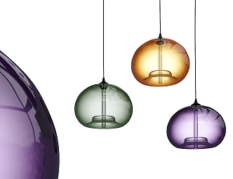 Modern chandelier glass chandelier 3d model