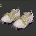 Stylish Decorative Casual Shoes With White Transparent Upper Bowknot Pearls Rhinestones And Black Thick Sole