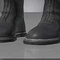 Stylish Black Leather Boots with Zipper Design for Everyday Wear
