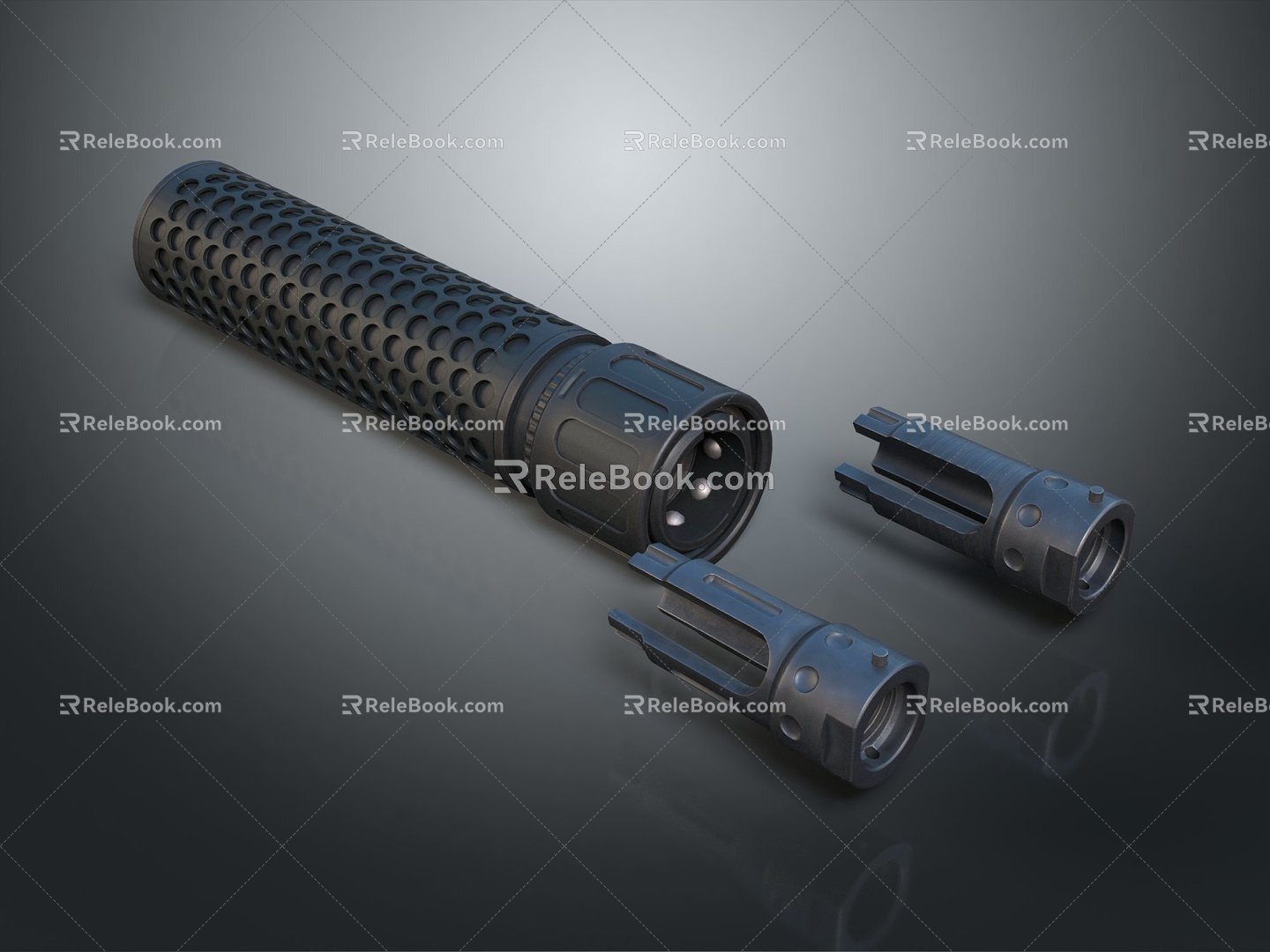 Modern silencer suppressor muffler military model