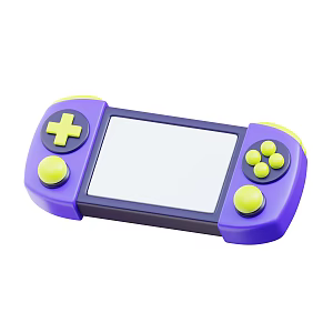 Modern game console handheld game console cartoon game console 3d model