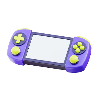 Modern game console handheld game console cartoon game console 3d model