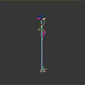Modern Decorative Floor Lamp With Colorful Cords And Unique Bulbs Design