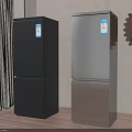 Modern Double Door Refrigerators in Black and Silver Stylish Home Design