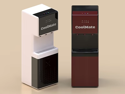 CoolMate Water Dispensers With Different Color Designs 3d model