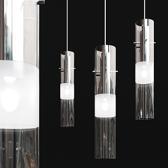 Modern chandelier glass chandelier 3d model