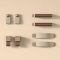Modern Cabinet Handles Featuring Various Designs And Metal Leather Details