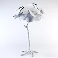 Modern Table Lamp Feather Table Lamp 3d model