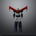 Robot Character With Red Wings Black And White Body And Blue Legs 3D Model Design