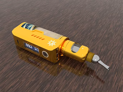Yellow NVQ 300 Multifunctional Electric Screwdriver With LED Indicators For Home Use 3d model