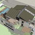 Modern Single Family Villa With Concrete Facade Wooden Louvers And Landscaped Garden