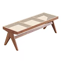Nordic sofa stool 3d model