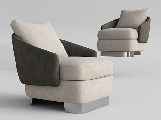 Modern Single Sofa Leisure Chair 3d model