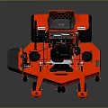 Stylish Red Car Featuring Black Seats And Large Wheels For Outdoor Activities