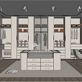 Whole house custom cloakroom lighting 3d model