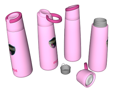 Modern thermos cup 3d model