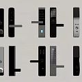 Smart Door Locks In Various Styles Featuring Black And Silver Finishes