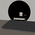 Modern Wooden Shoe Bench With Beige Cushion Wall Art And Minotti Logo