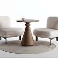 poltrona Quiet Leisure Tables and Chairs Negotiation Tables and Chairs Coffee Tables and Chairs 3d model