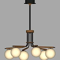 Modern chandelier combination 3d model