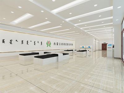 Modern Bank Lobby model