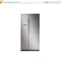 Sleek Modern Stainless Steel Double Door Refrigerator Freezer With Contemporary Design