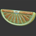 Fresh Juicy Orange Slice With Vibrant Citrus Texture And Bright Color