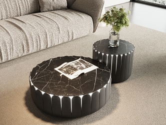 Round coffee table 3d model