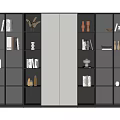Modern bookcase 3d model
