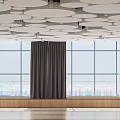 Modern multi-function hall 3d model