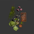 Fresh Food Ingredients Cabbage Carrots Green Vegetables With Wooden Bowls Cutting Board And Knife