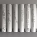 Hollow Columns Hollow Columns Perforated Columns Round Decorative Columns Shaped Columns Coconut Tree Columns 3d model